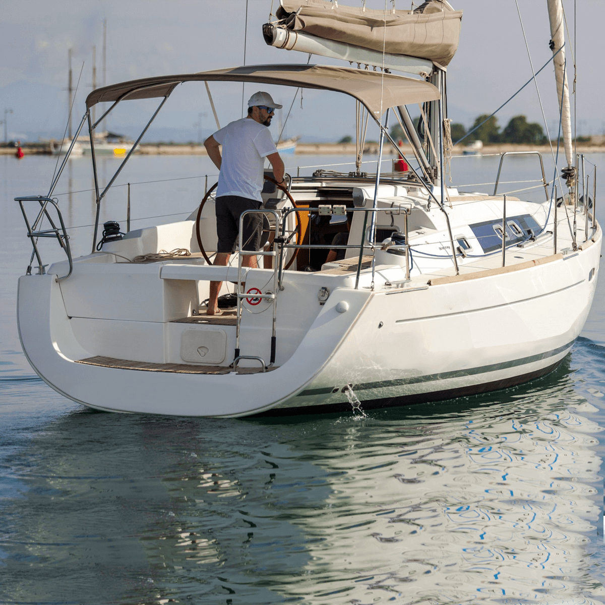 bimini top on a sailboat