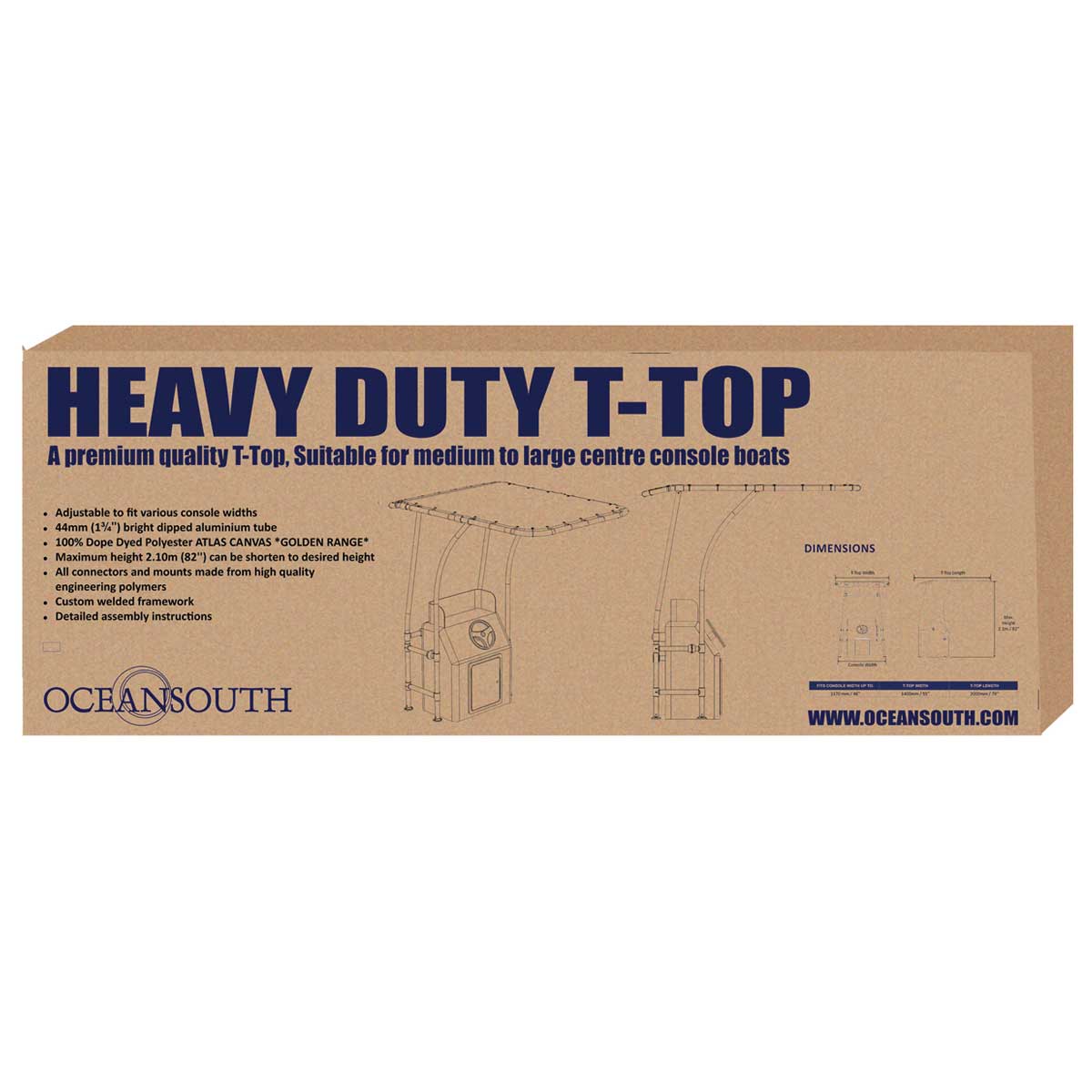 Heavy Duty T-Top Deck Mount MA080_4 box_l